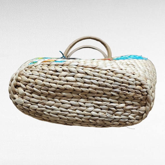 Pacific Paradise A World Traveler Collection Woven Straw Beach Tote - Picture 4 of 16